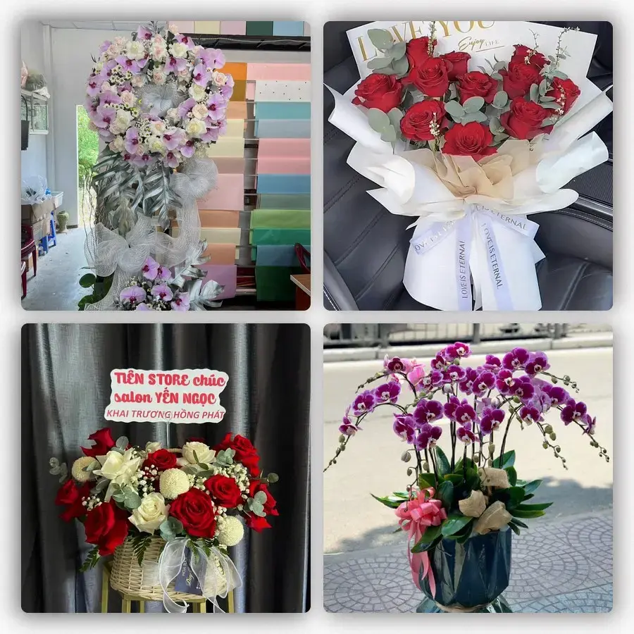 Mẫu hoa tươi tại Việt Quang