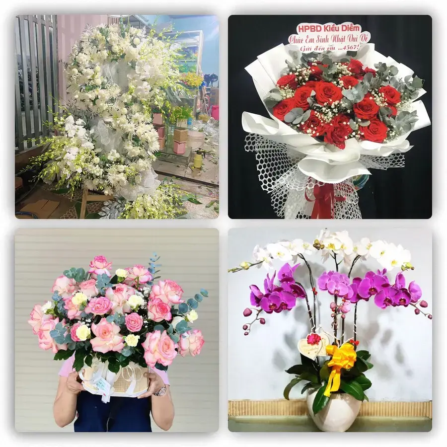 Mẫu hoa tươi tại Việt Trì