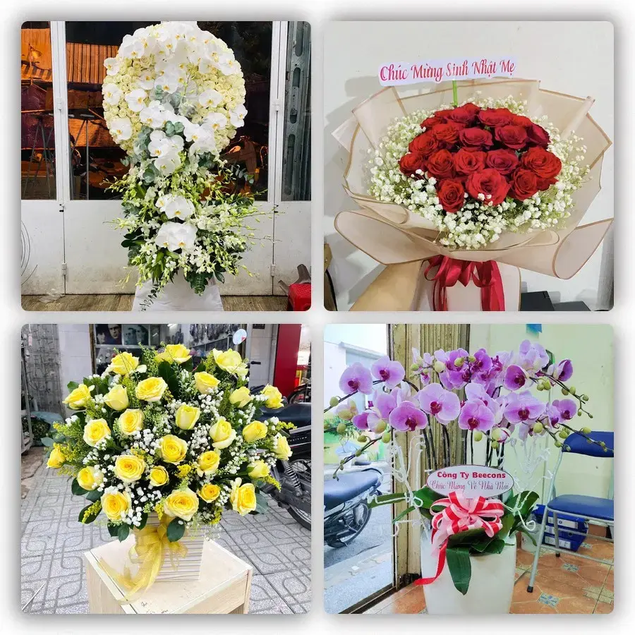 Mẫu hoa tươi tại Vĩnh Tuy