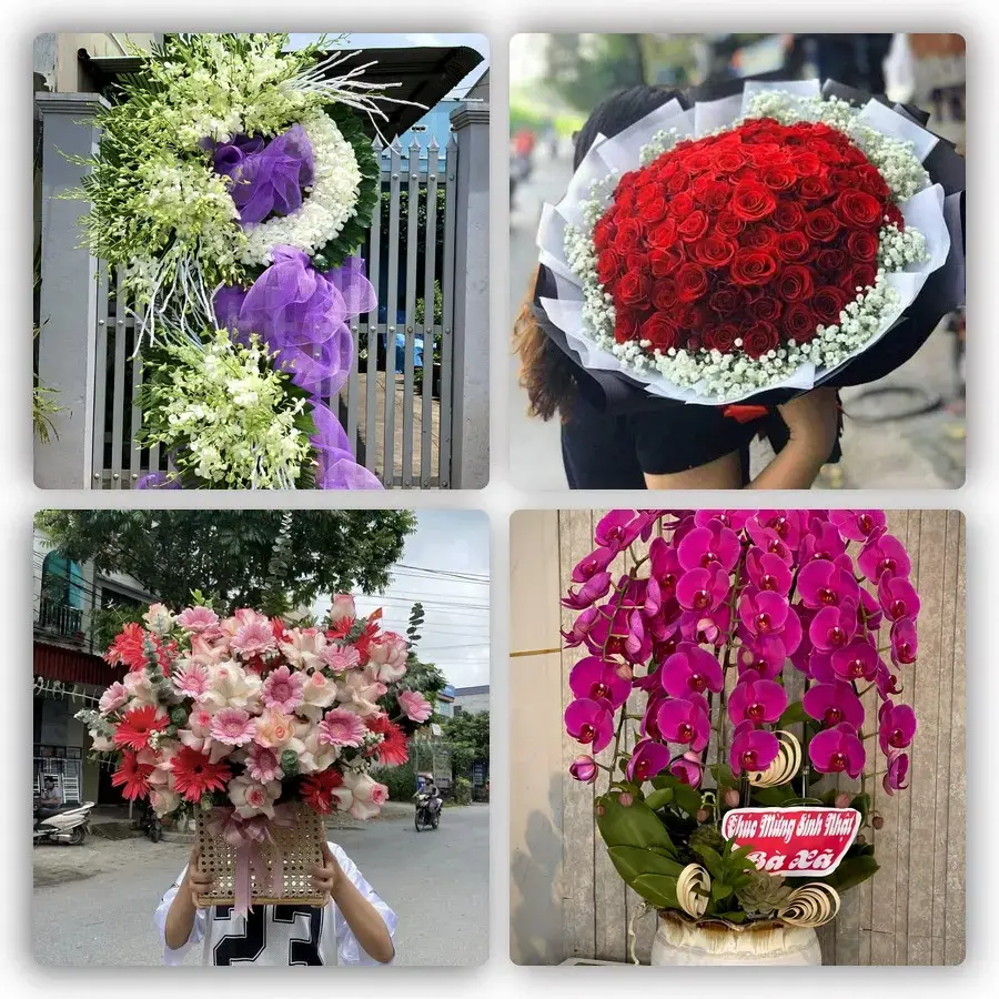 Mẫu hoa tươi tại Vĩnh Yên