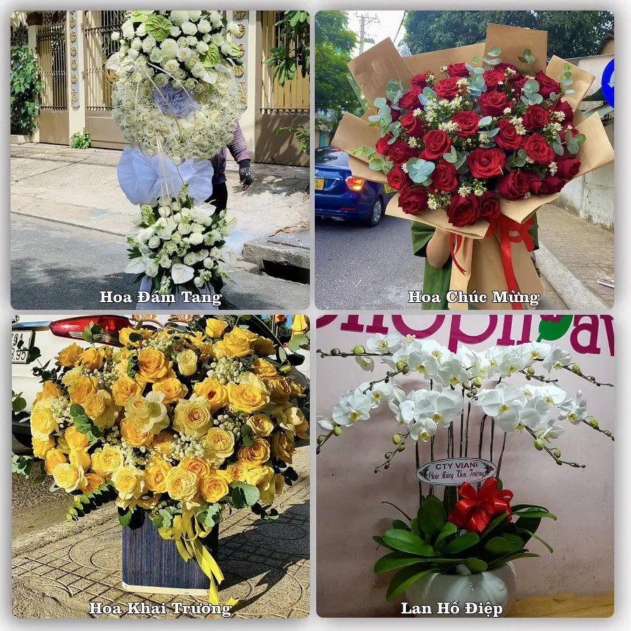Đặt hoa giao tận nơi khu Xóm Chiếu, TP.HCM