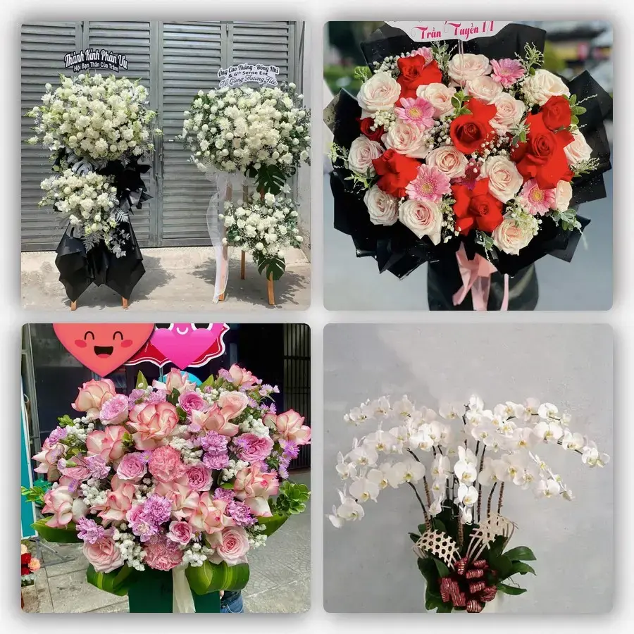 Mẫu hoa tươi tại Yên Cát