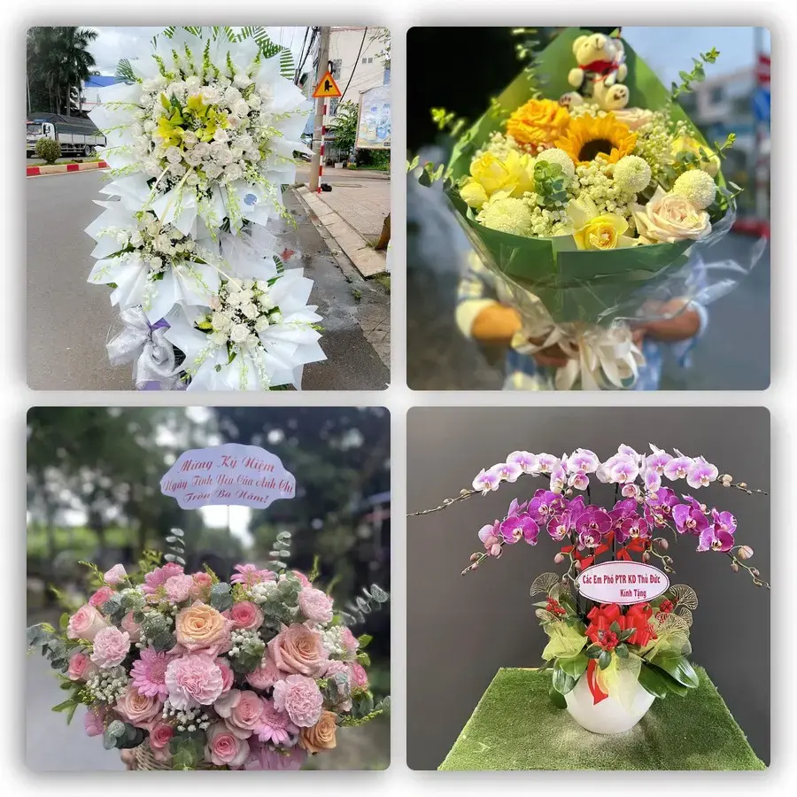 Mẫu hoa tươi tại Yến Lạc