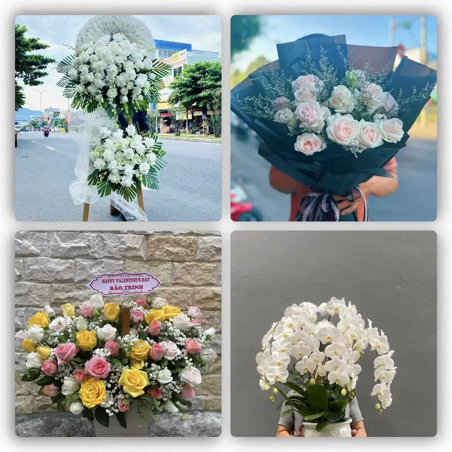 Mẫu hoa tươi tại Yên Lạc