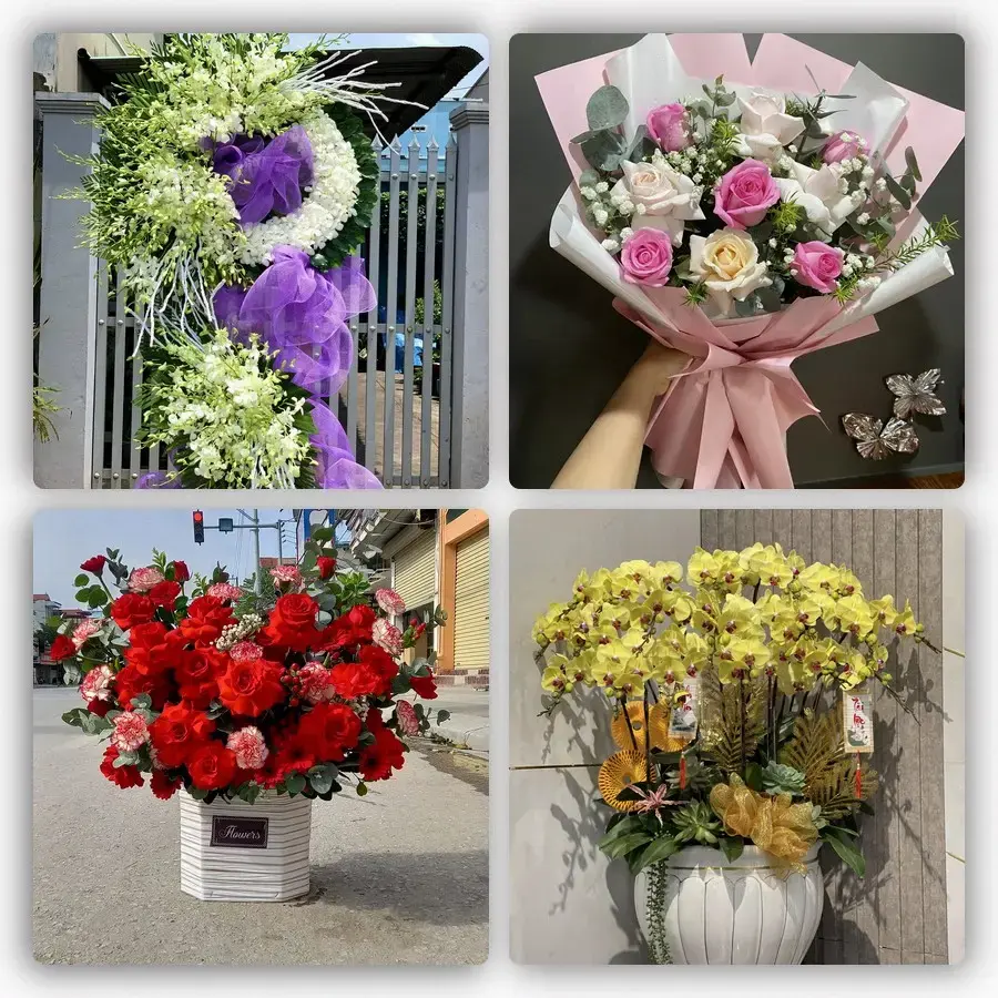 Mẫu hoa tươi tại Yên Thế
