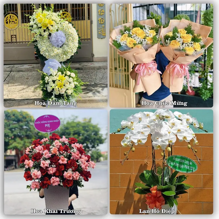 Mẫu hoa tươi dành cho khách đặt hoa tại Sơn Lư, Quan Sơn