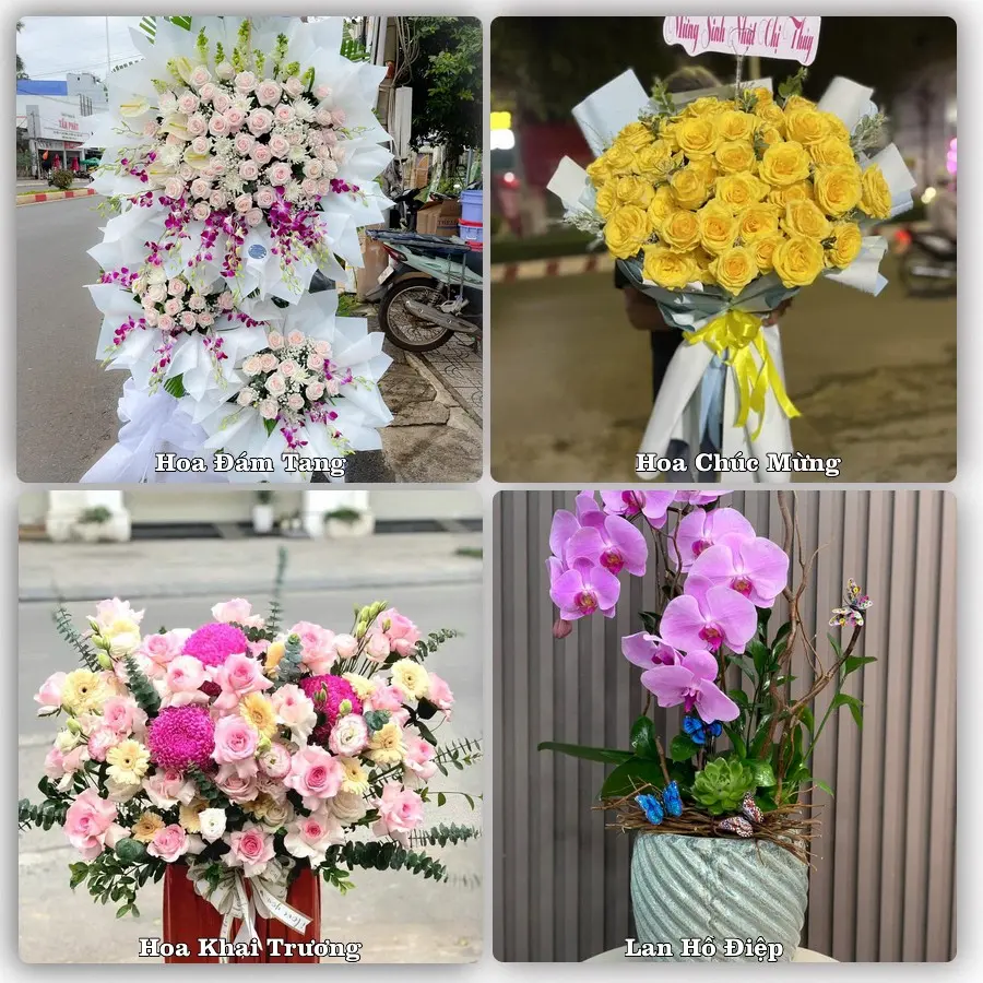 Dịch vụ đặt hoa online giao tận nơi tại Tân Minh, Hàm Tân