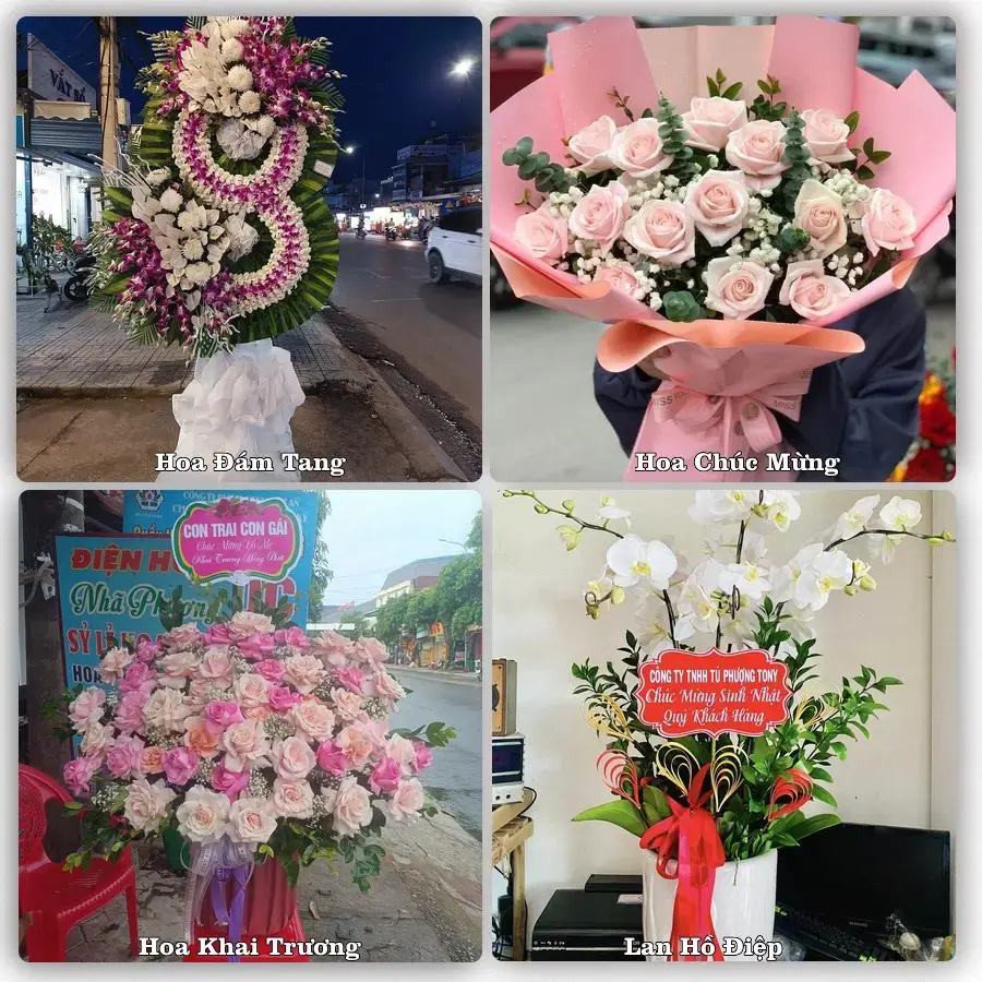 Dịch vụ đặt hoa online giao tận nơi tại Tân Nghĩa, Hàm Tân