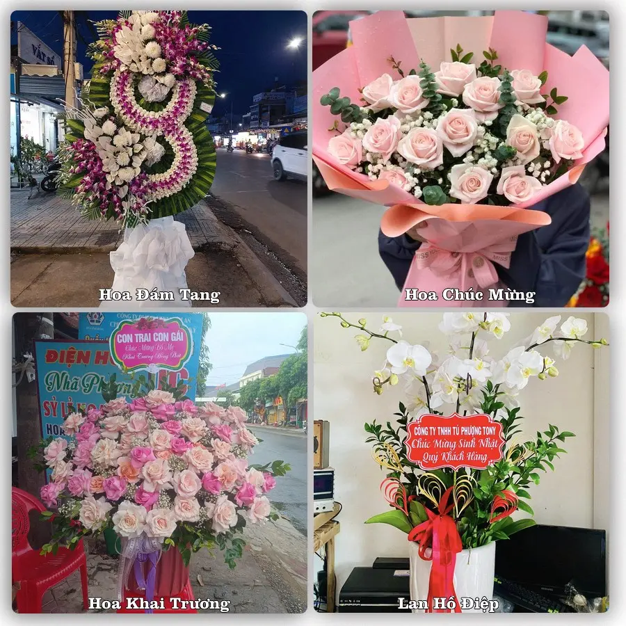 Dịch vụ đặt hoa online giao tận nơi tại Tân Nghĩa, Hàm Tân