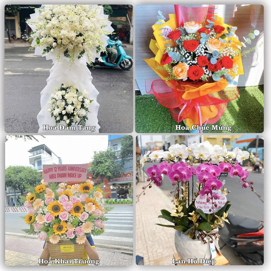 Mẫu hoa tươi dành cho khách đặt hoa tại Tân Yên, Hàm Yên