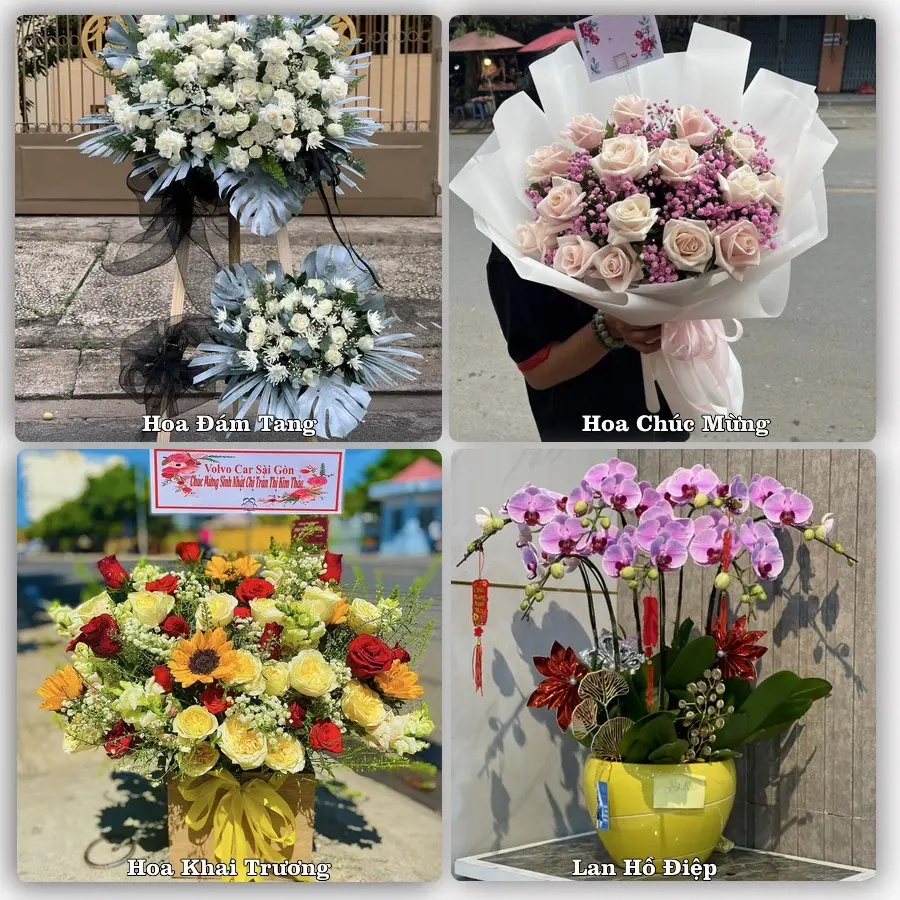 Mẫu hoa tươi dành cho khách đặt hoa tại Thanh Hà