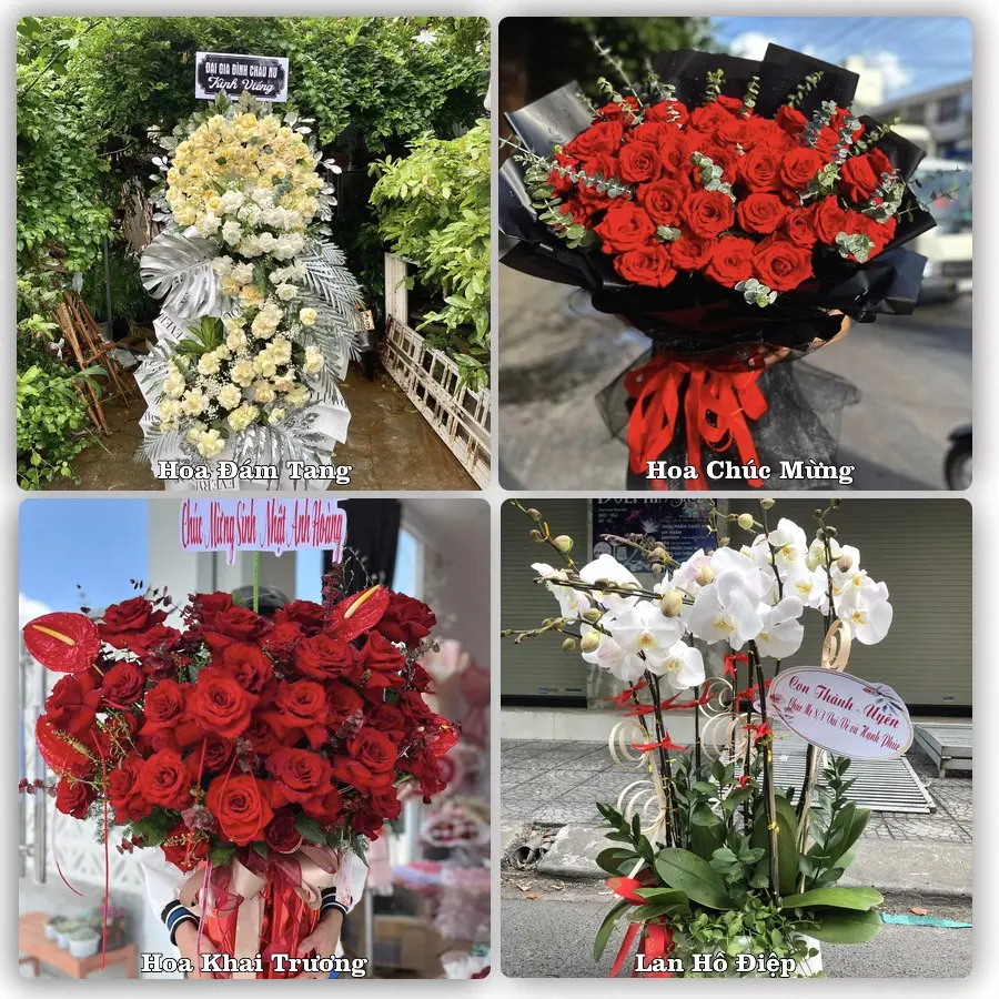 Mẫu hoa tươi dành cho khách đặt hoa tại Thanh Miện