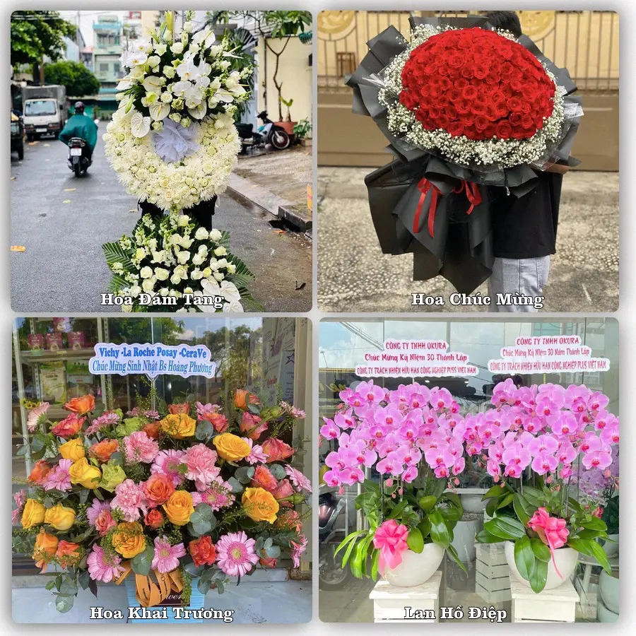 Mẫu hoa tươi dành cho khách đặt hoa tại Thất Khê, Tràng Định