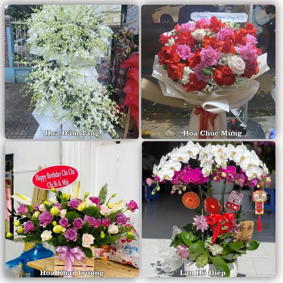 Mẫu hoa tươi dành cho khách đặt hoa tại Thiệu Hóa