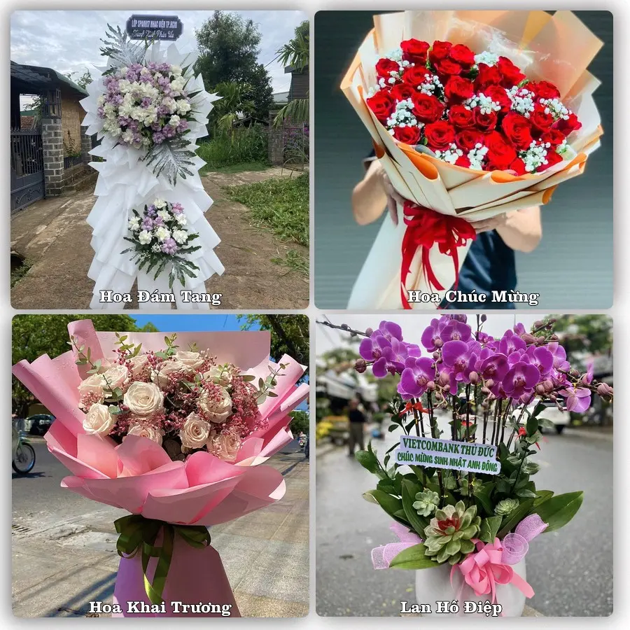 Mẫu hoa tươi dành cho khách đặt hoa tại Tiên Lãng