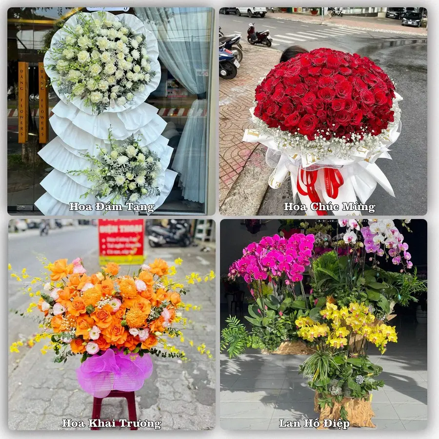 Mẫu hoa tươi dành cho khách đặt hoa tại Tô Hạp, Khánh Sơn