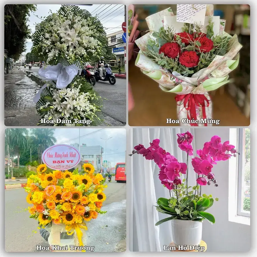 Dịch vụ đặt hoa online giao tận nơi tại Trà My, Bắc Trà My