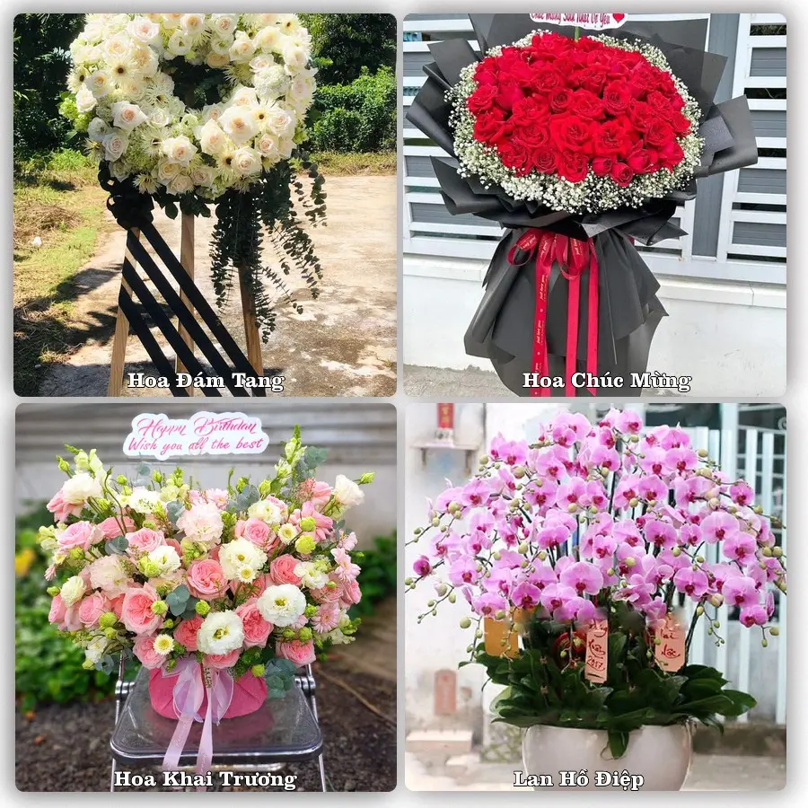 Mẫu hoa tươi dành cho khách đặt hoa tại Trường Sa