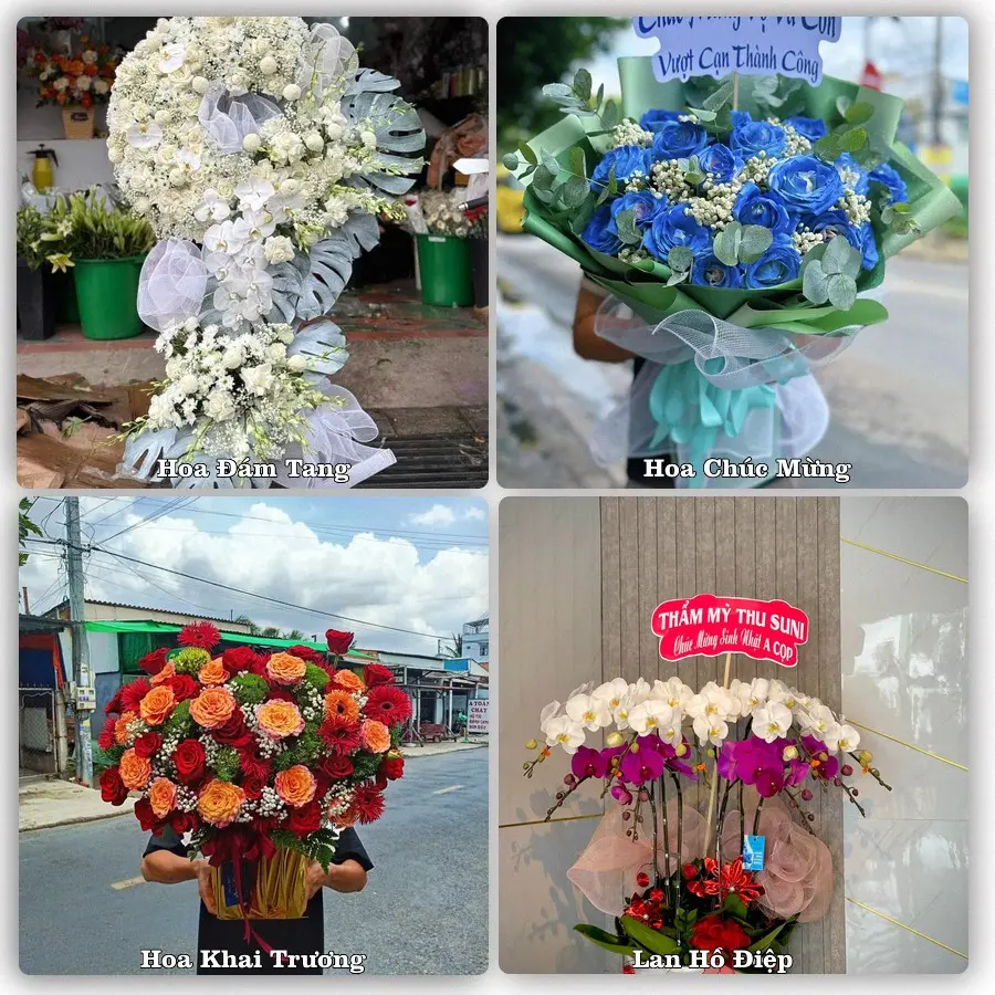 Mẫu hoa tươi dành cho khách đặt hoa tại Vân Đình, Ứng Hòa