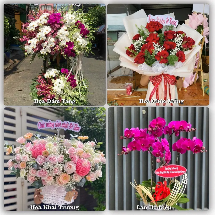 Mẫu hoa tươi dành cho khách đặt hoa tại Vĩnh Tuy, Bắc Quang