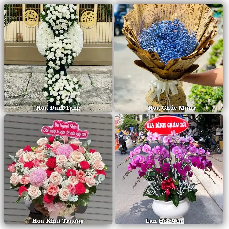 Shop hoa tươi Vương, Tiên Lữ – Có hình trước và sau giao