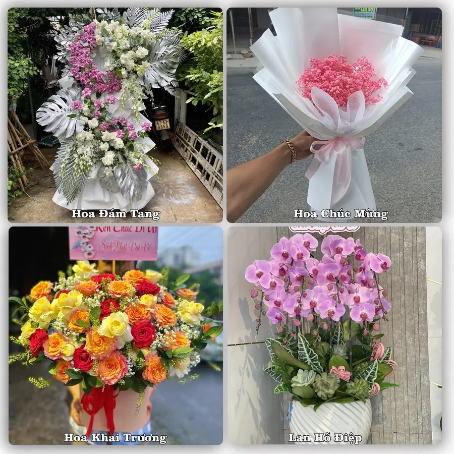 Mẫu hoa tươi dành cho khách đặt hoa tại Xuân An, Nghi Xuân