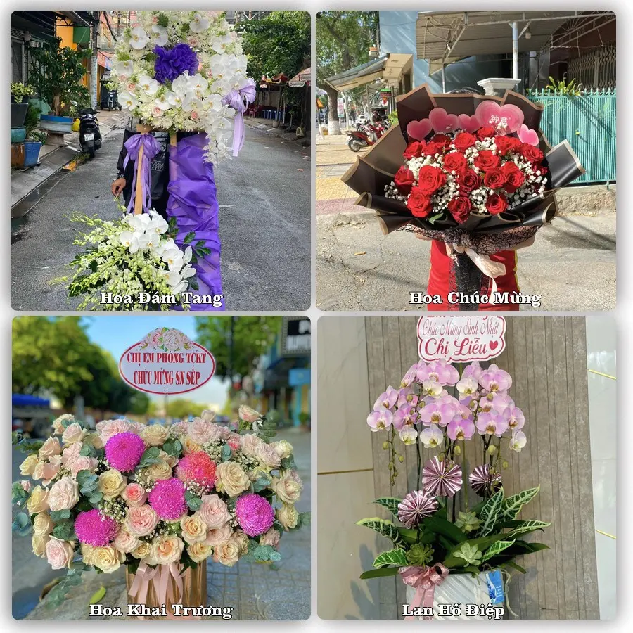 Mẫu hoa tươi dành cho khách đặt hoa tại Xuân Hòa, Hà Quảng