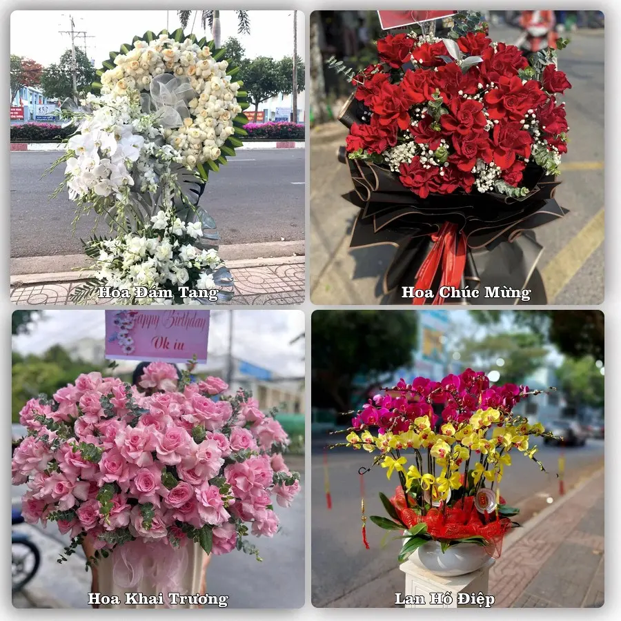 Mẫu hoa tươi dành cho khách đặt hoa tại Yên Bình, Quang Bình