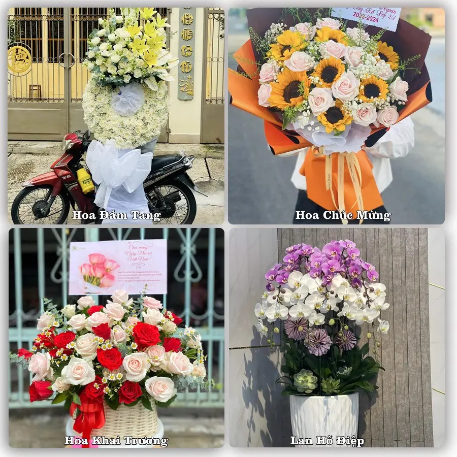 Mẫu hoa tươi dành cho khách đặt hoa tại Yên Cát, Như Xuân