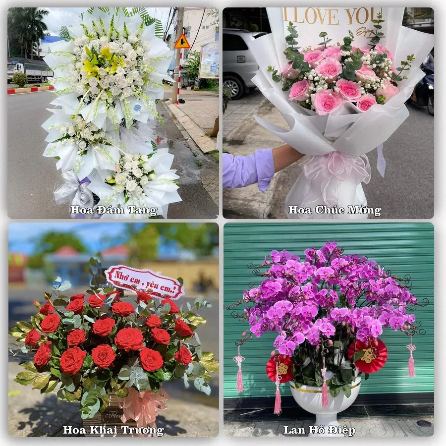Mẫu hoa tươi dành cho khách đặt hoa tại Yến Lạc, Na Rì
