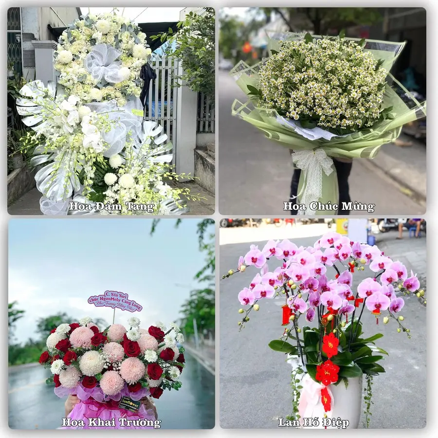 Mẫu hoa tươi dành cho khách đặt hoa tại Yên Minh