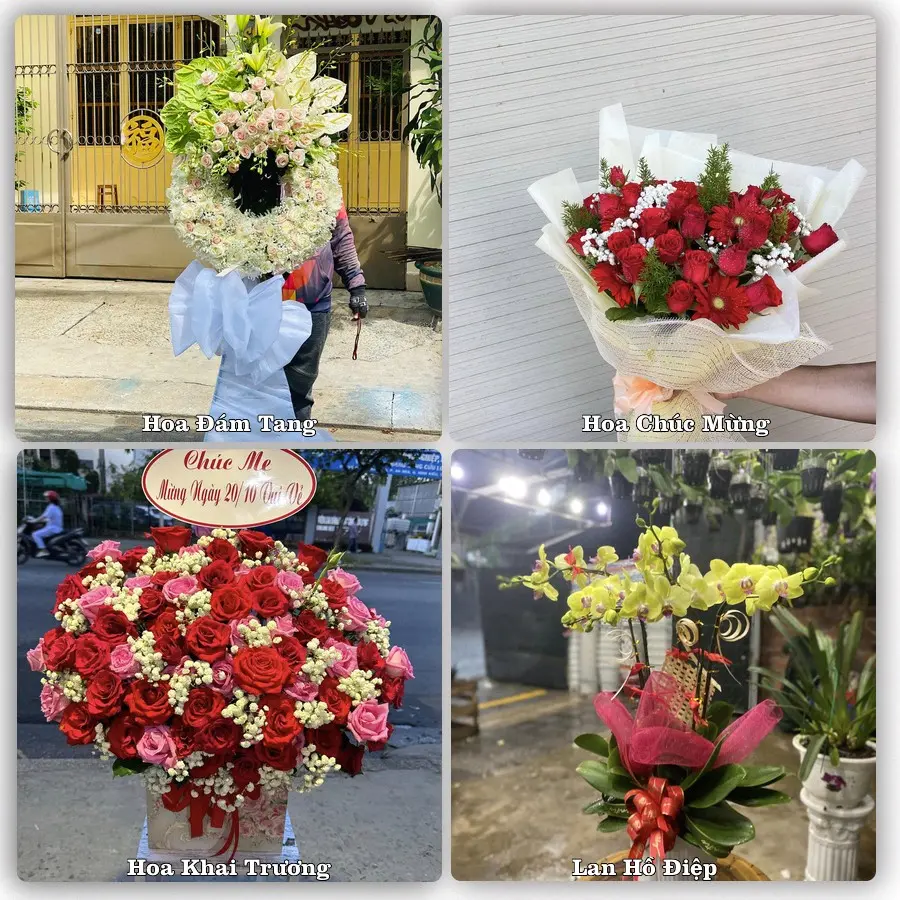 Mẫu hoa tươi dành cho khách đặt hoa tại Yên Sơn