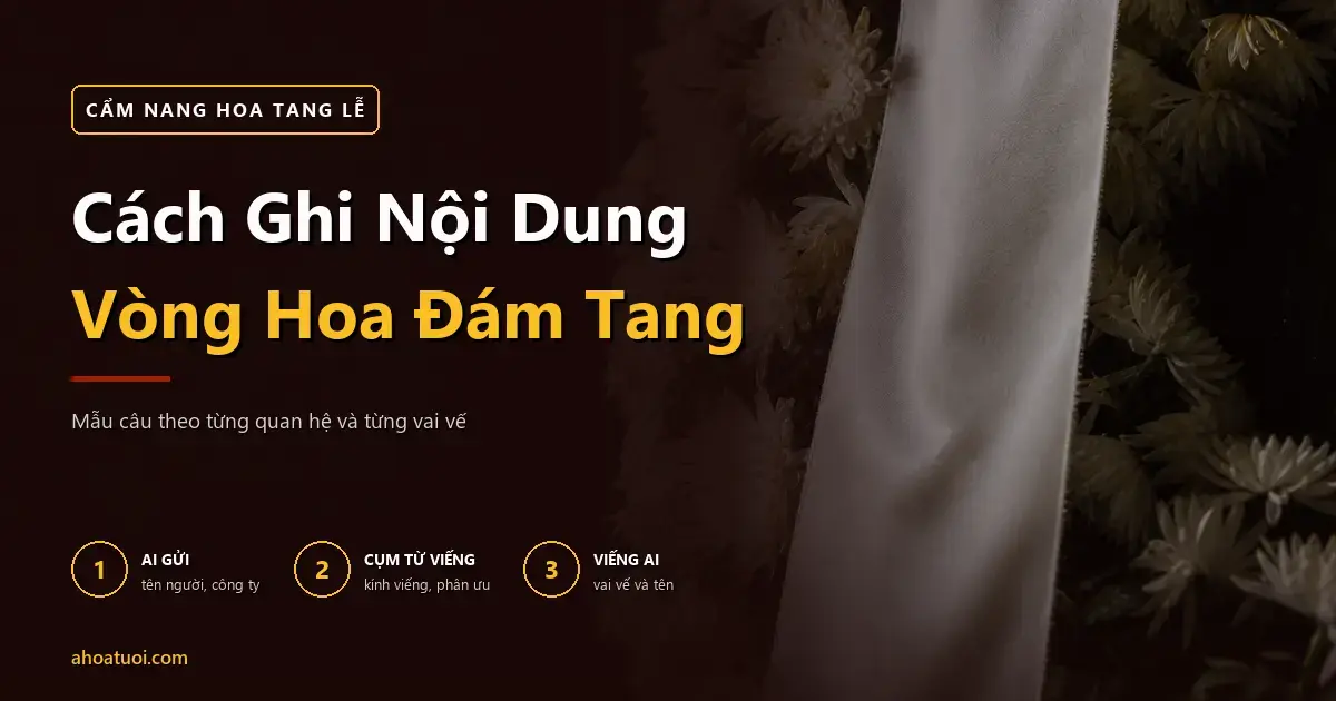 Hướng Dẫn Cách Ghi Nội Dung Vòng Hoa Đám Tang