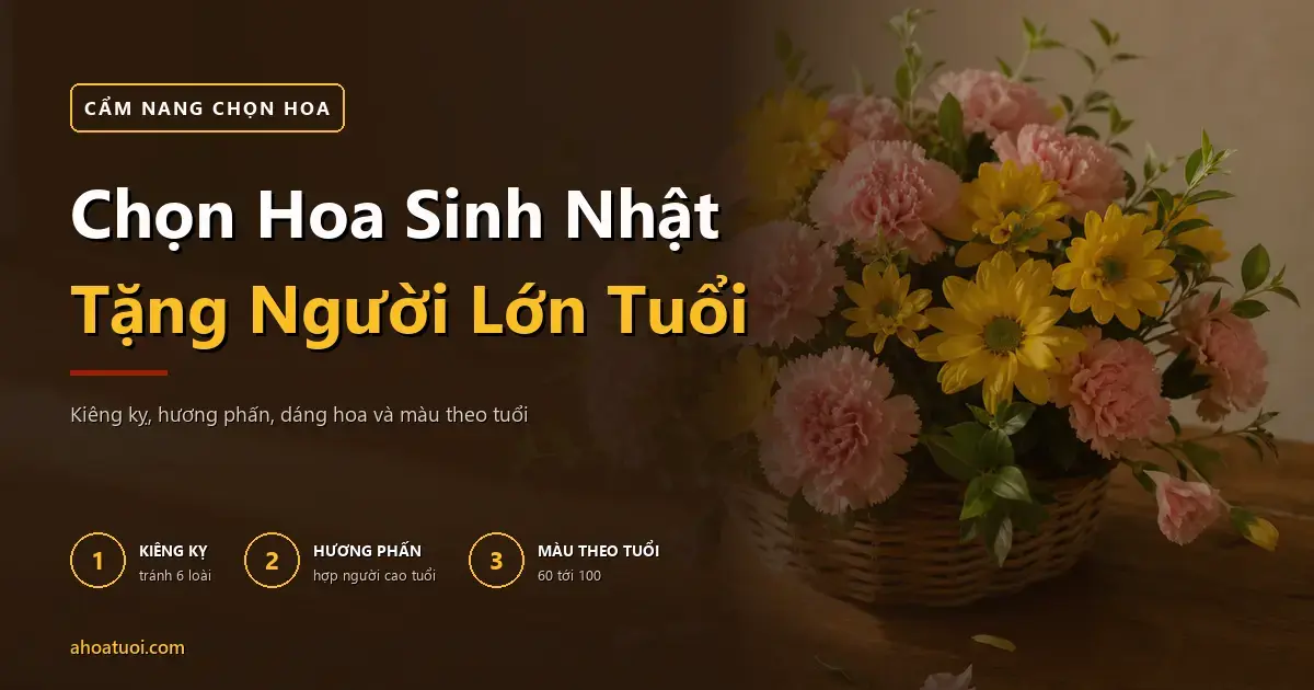 Chọn Hoa Sinh Nhật Tặng Người Lớn Tuổi Như Thế Nào Cho Phù Hợp?