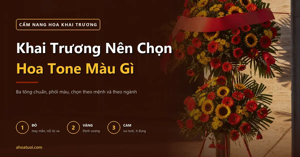 Khai Trương Cửa Hàng Nên Chọn Hoa Tone Màu Gì?
