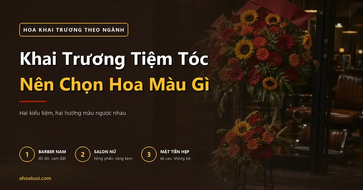 Khai Trương Tiệm Cắt Tóc Nên Chọn Hoa Màu Gì?