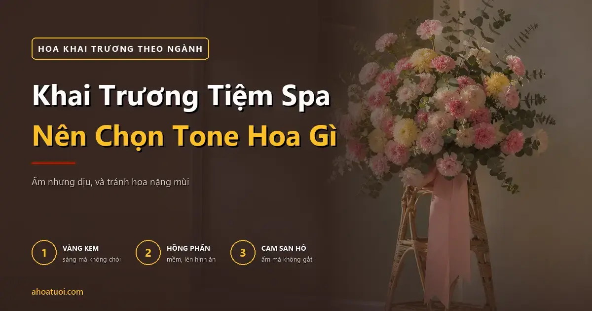 Khai Trương Tiệm Spa Nên Chọn Tone Hoa Gì?